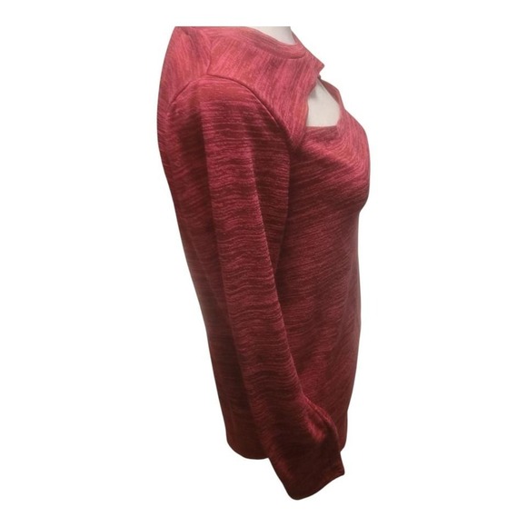 Juicy Couture red cutout long sleeve top with thumbholes - Picture 5 of 8